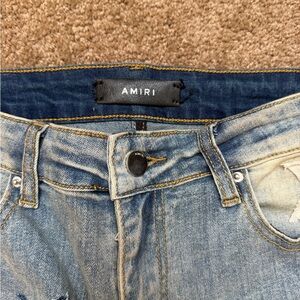 AMIRI Light Wash Faded Denim Jeans
